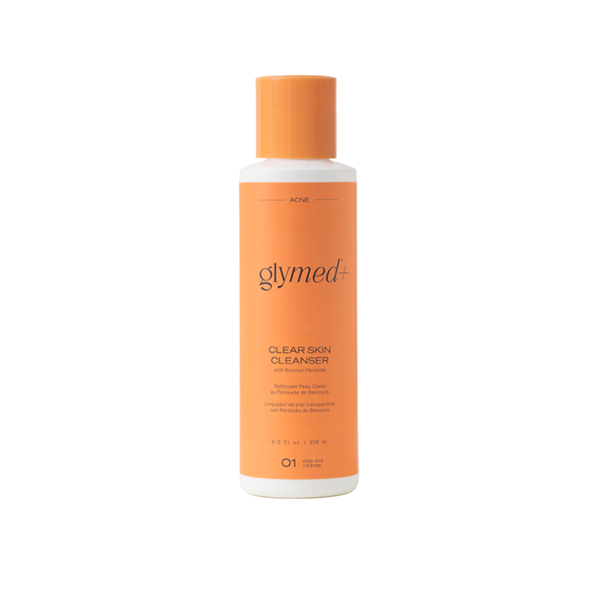 GLYMED+ CLEAR SKIN CLEANSER WITH BENZOYL PEROXIDE