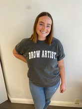 Load image into Gallery viewer, Brow Artist Collegiate Tee
